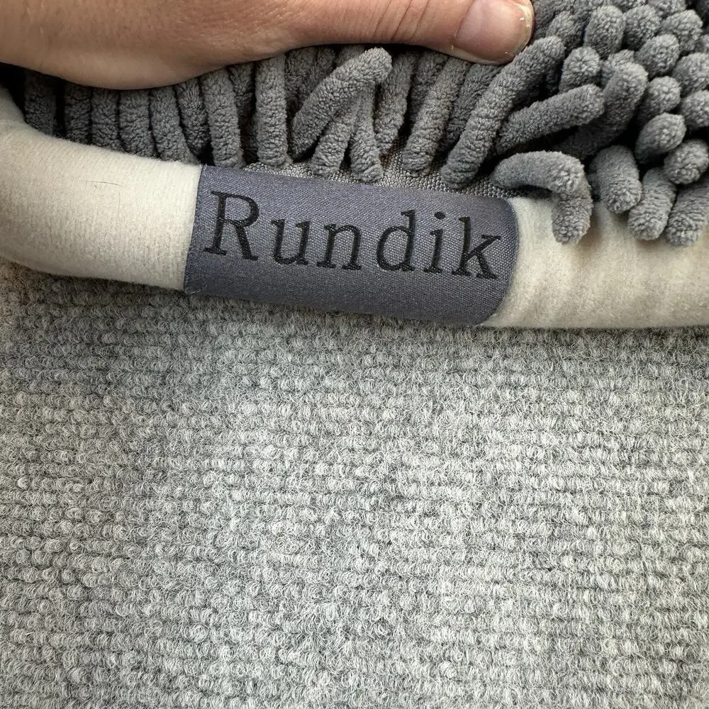 Rundik Dog Snuffle Mat Gray Interactive Feeding Puzzle Treat Foraging Mat